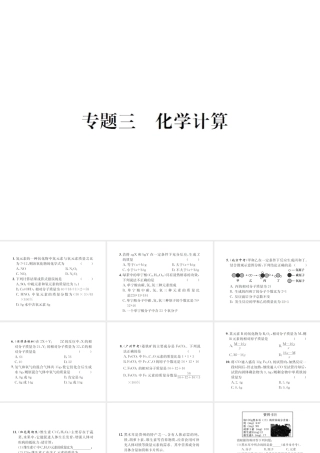 （遵义专版）秋九年级化学全册 专题3 化学计算课件 沪教版-沪教版初中九年级全册化学课件