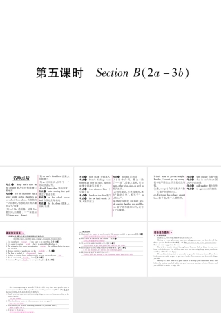 （遵义专版）秋九年级英语全册 Unit 11 Sad movies make me cry（第5课时）Section B（2a-3b）作业课件 （新版）人教新目标版-（新版）人教新目标版初中九年级全册英语课件