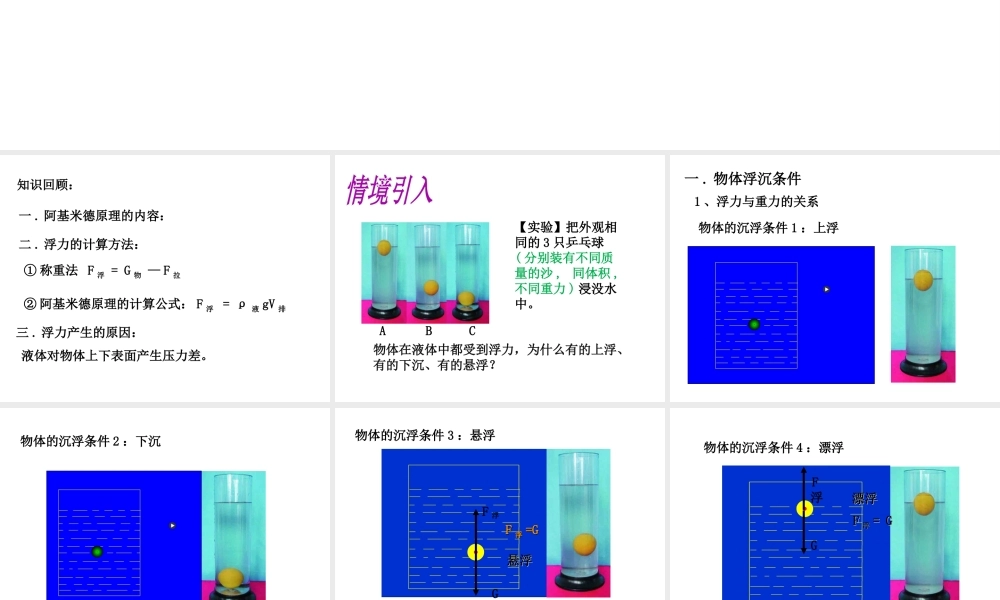 （遵义专版）春八年级物理全册 第9章 浮力 第3节 物体的浮与沉教学课件 （新版）沪科版-（新版）沪科版初中八年级全册物理课件