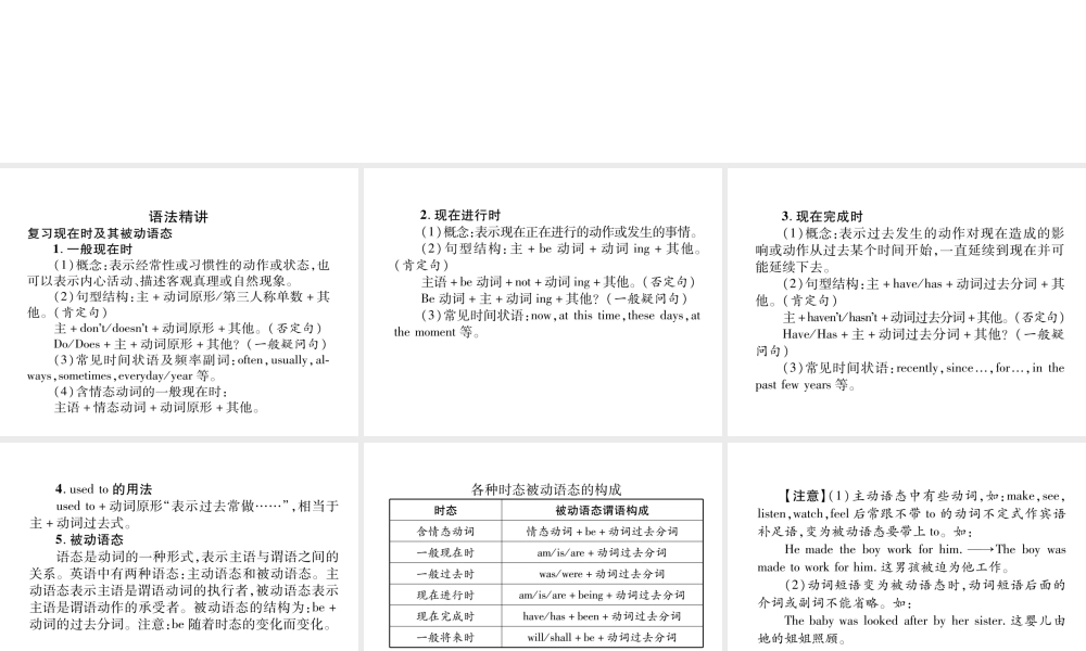 （遵义专版）秋九年级英语全册 Unit 13 We’re trying to save the earth（第3课时）Section A（Grammar Focus-4c）作业课件 （新版）人教新目标版-（新版）人教新目标版初中九年级全册英语课件