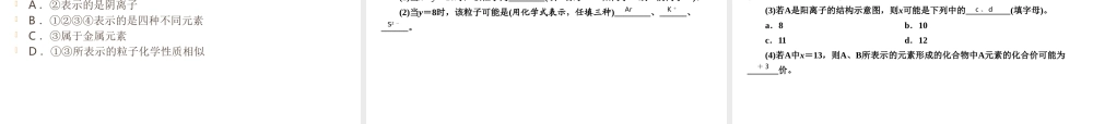 （遵义专用）中考化学高分一轮复习 第1部分 教材系统复习 第3章 物质构成的奥秘 课时1 构成物质的基本微粒课件-人教版初中九年级全册化学课件