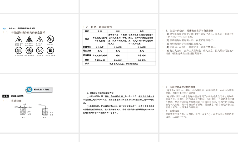 （遵义专用）中考化学高分一轮复习 第1部分 教材系统复习 第4章 认识化学变化 课时1 常见的化学反应—燃烧课件-人教版初中九年级全册化学课件
