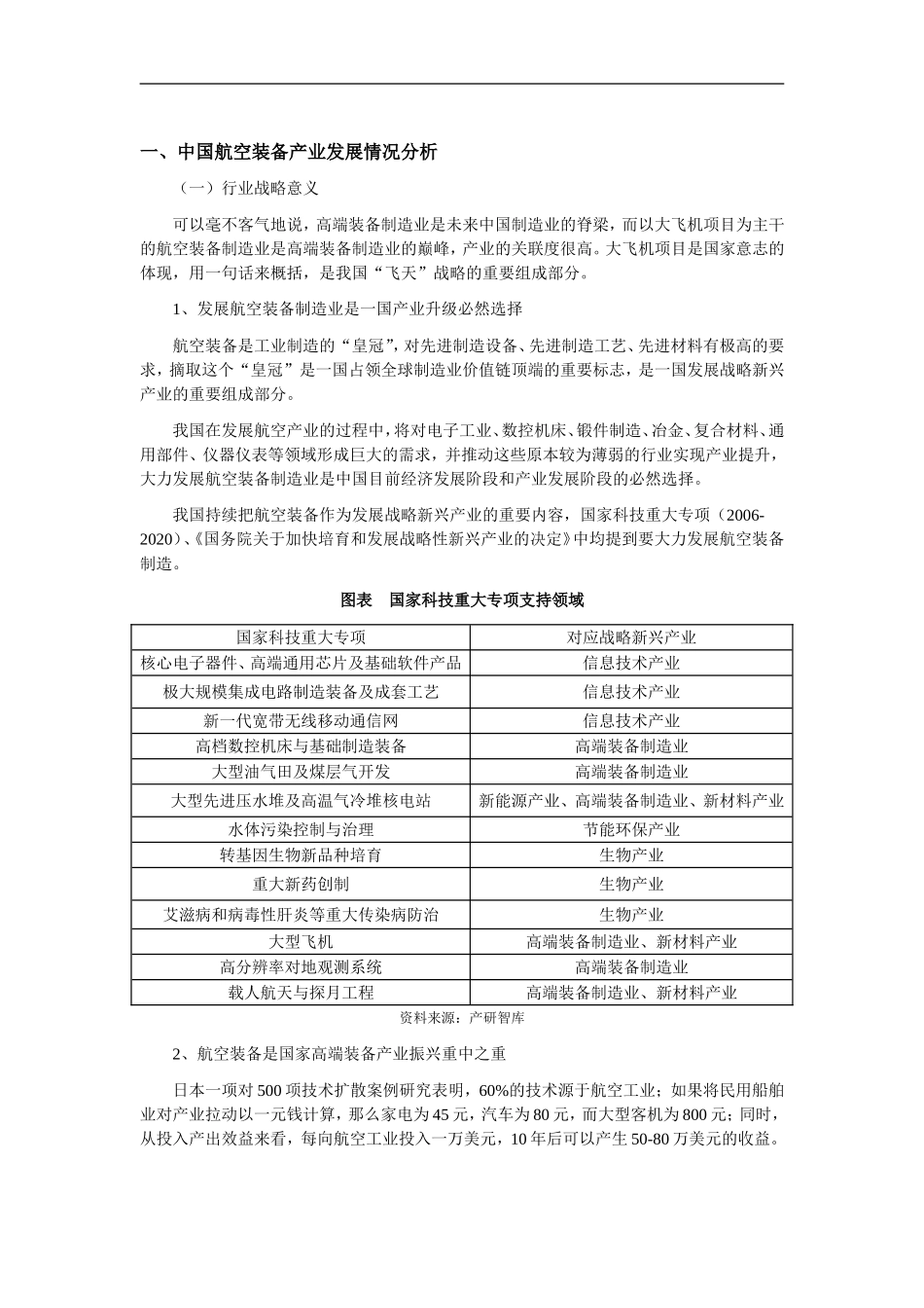 中国航空装备产业发展情况分析_第1页