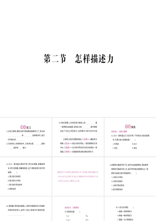 （遵义专版）八年级物理全册 第六章 第二节 怎样描述力习题课件 （新版）沪科版-（新版）沪科版初中八年级全册物理课件