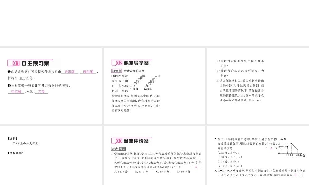（遵义专级数学下册 第数据的分析  课题学习 体质健康测试中的数据分析作业课件 （新版）新人教版-（新版）新人教级下册数学课件