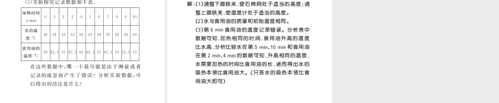 （遵义专版）九年级物理全册 第十三章 内能与热机 第二节 科学探究 物质的比热容 第1课时 探究物质吸热或放热现象习题课件 （新版）沪科版-（新版）沪科版初中九年级全册物理课件