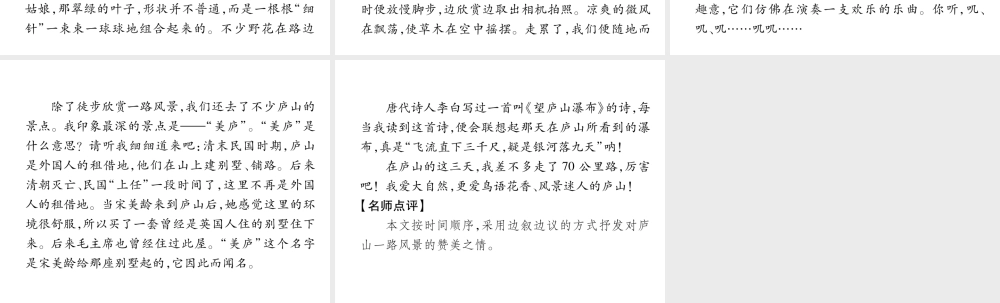 （遵义专版）八年级语文下册 第六单元 同步作文指导 写一篇观景感想课件 语文版-语文版初中八年级下册语文课件