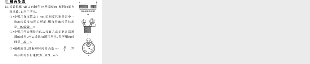 （遵义专版）八年级物理全册 第二章 运动的世界 第三节 1 物体运动的快与慢课件 （新版）沪科版-（新版）沪科版初中八年级全册物理课件