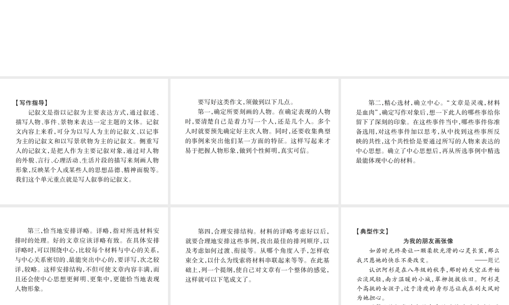 （遵义专版）八年级语文下册 第四单元 同步作文指导 写写我的集体课件 语文版-语文版初中八年级下册语文课件