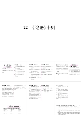 （遵义专版）九年级语文上册 22《论语》十则课件 语文版-语文版初中九年级上册语文课件