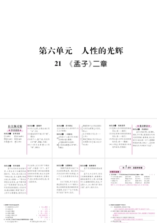 （遵义专版）八年级语文上册 第六单元 21《孟子》二章（古文今译）作业课件 新人教版-新人教版初中八年级上册语文课件