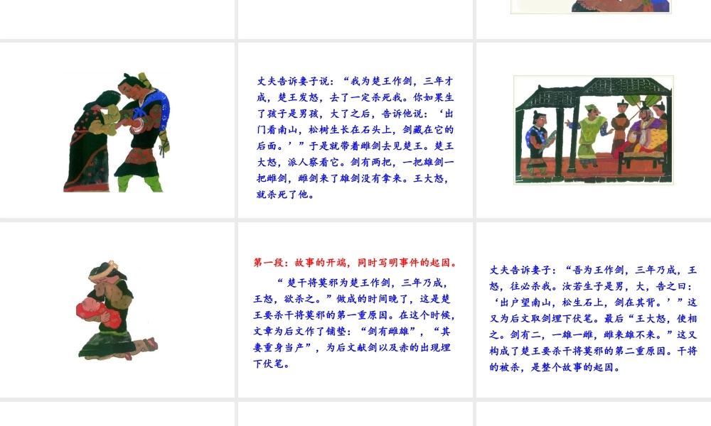 （遵义专版）八年级语文上册 第六单元 23 干将莫邪课件 语文版-语文版初中八年级上册语文课件