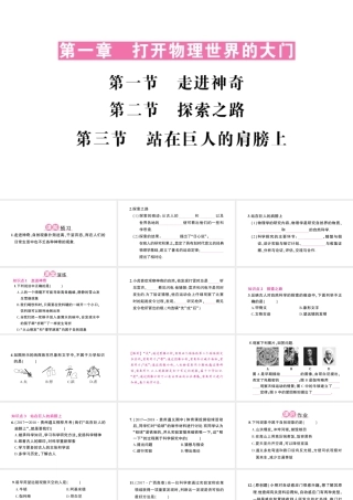 （遵义专版）八年级物理全册 第一章 打开物理世界的大门本章复习和总结课件 （新版）沪科版-（新版）沪科版初中八年级全册物理课件