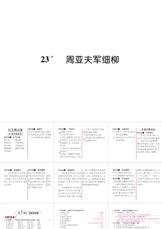 （遵义专版）八年级语文上册 第六单元 23 周亚夫军细柳（古文今译）作业课件 新人教版-新人教版初中八年级上册语文课件