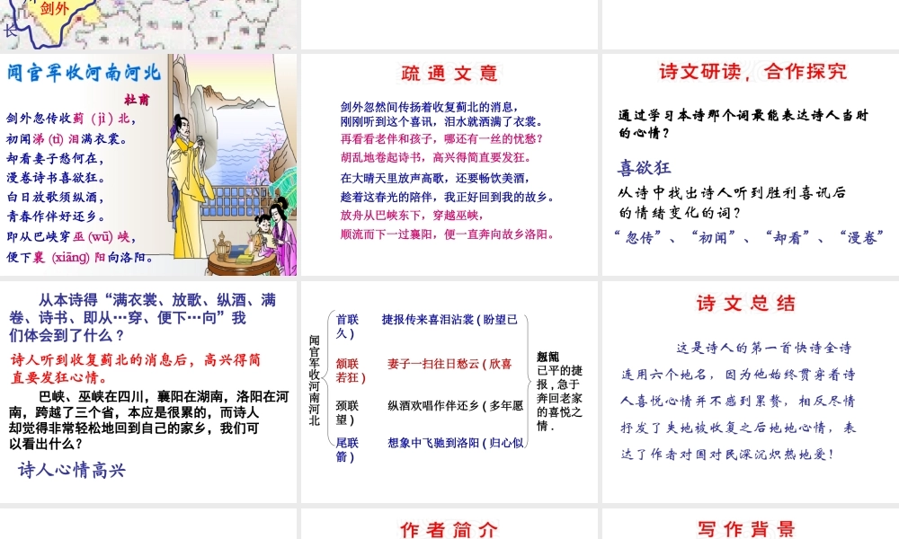 （遵义专版）九年级语文上册 第六单元 21《诗词五首》教材课件 语文版-语文版初中九年级上册语文课件