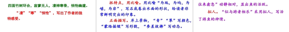 （遵义专版）八年级语文上册 第五单元 19 小石潭记课件 语文版-语文版初中八年级上册语文课件