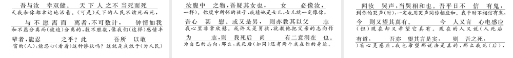 （遵义专版）九年级语文下册 第六单元 24 与妻书课件 语文版-语文版初中九年级下册语文课件