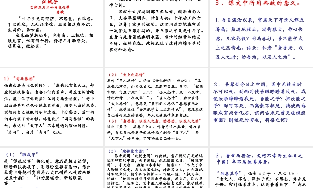 （遵义专版）九年级语文下册 第六单元 24《与妻书》教材课件 语文版-语文版初中九年级下册语文课件