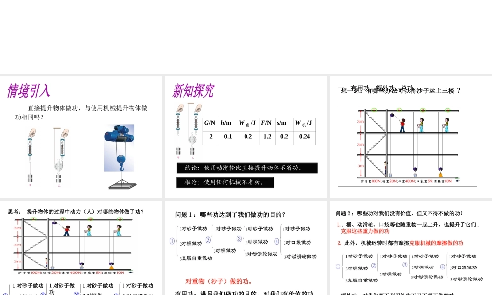 （遵义专版）春八年级物理全册 10.5 机械效率课件 （新版）沪科版-（新版）沪科版初中八年级全册物理课件