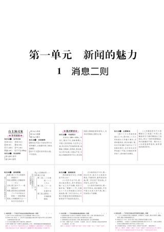 （遵义专版）八年级语文上册 第一单元 1 消息二则作业课件 新人教版-新人教版初中八年级上册语文课件