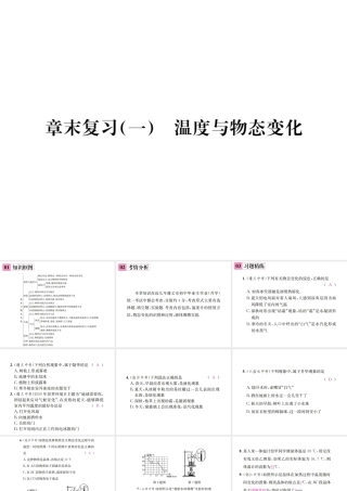 （遵义专版）春九年级物理全册 第十二章 温度与物态变化章末复习（一）温度与物态变化课件 （新版）沪科版-（新版）沪科版初中九年级全册物理课件