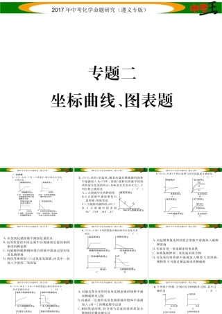 （遵义专版）中考化学命题研究 第二编 重点题型突破篇 专题二 坐标曲线、图表题（精练）课件-人教版初中九年级全册化学课件