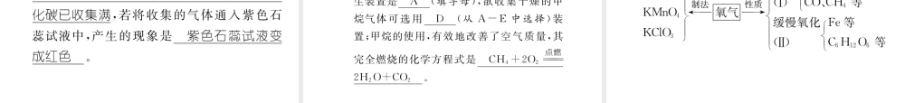 （遵义专版）中考化学命题研究 第一编 教材知识梳理篇 第2章 身边的化学物质 课时2 氧气和二氧化碳的实验室制取（精练）课件-人教版初中九年级全册化学课件