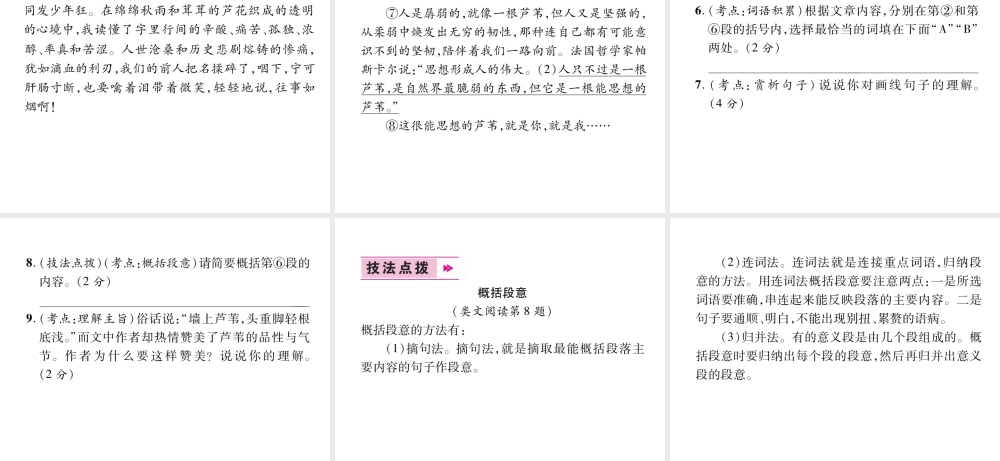 （遵义专版）九年级语文下册 3 家课件 语文版-语文版初中九年级下册语文课件