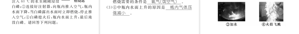 （遵义专版）中考化学命题研究 第一编 教材知识梳理篇 第4章 认识化学变化 课时1 常见的化学反应—燃烧（精练）课件-人教版初中九年级全册化学课件