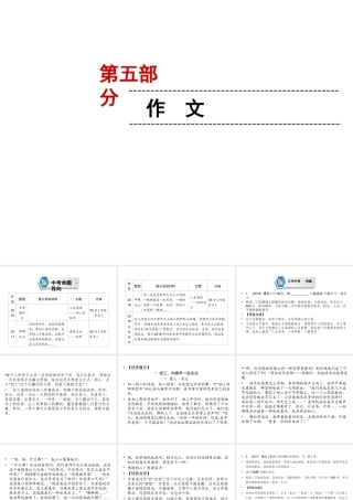 （遵义专版）中考语文 第5部分 作文复习课件-人教版初中九年级全册语文课件