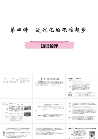 （遵义专版）中考历史总复习 第1编 教材知识梳理篇 第4讲 近代化的艰难起步知识梳理（精讲）课件-人教版初中九年级全册历史课件