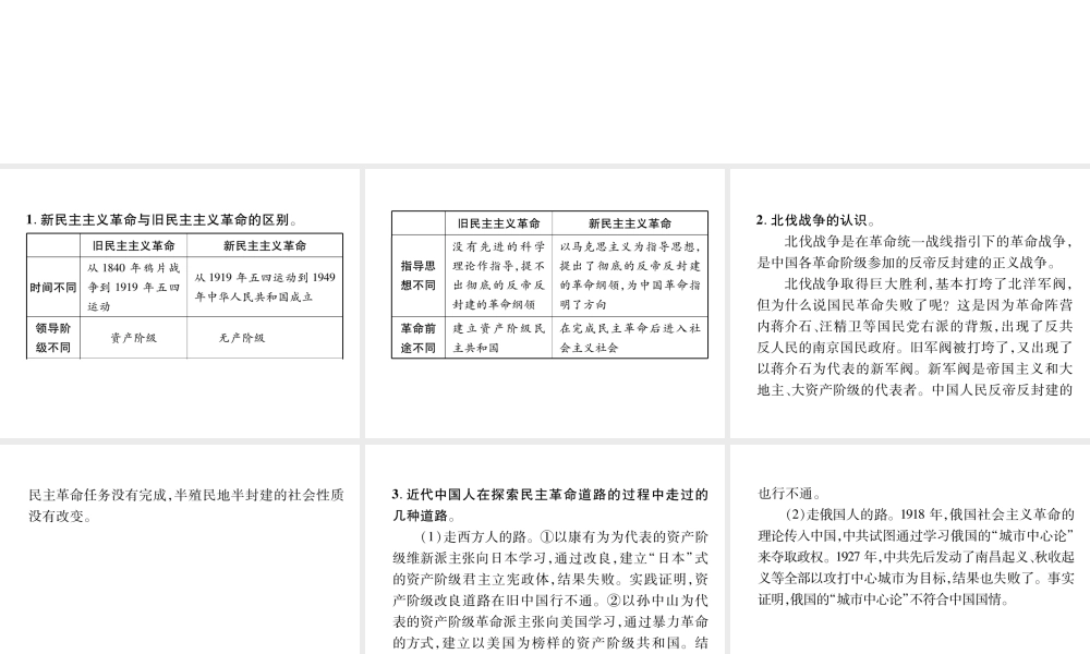 （遵义专版）中考历史总复习 第1编 教材知识梳理篇 第5讲 新民主主义革命的兴起重难归纳（精讲）课件-人教版初中九年级全册历史课件