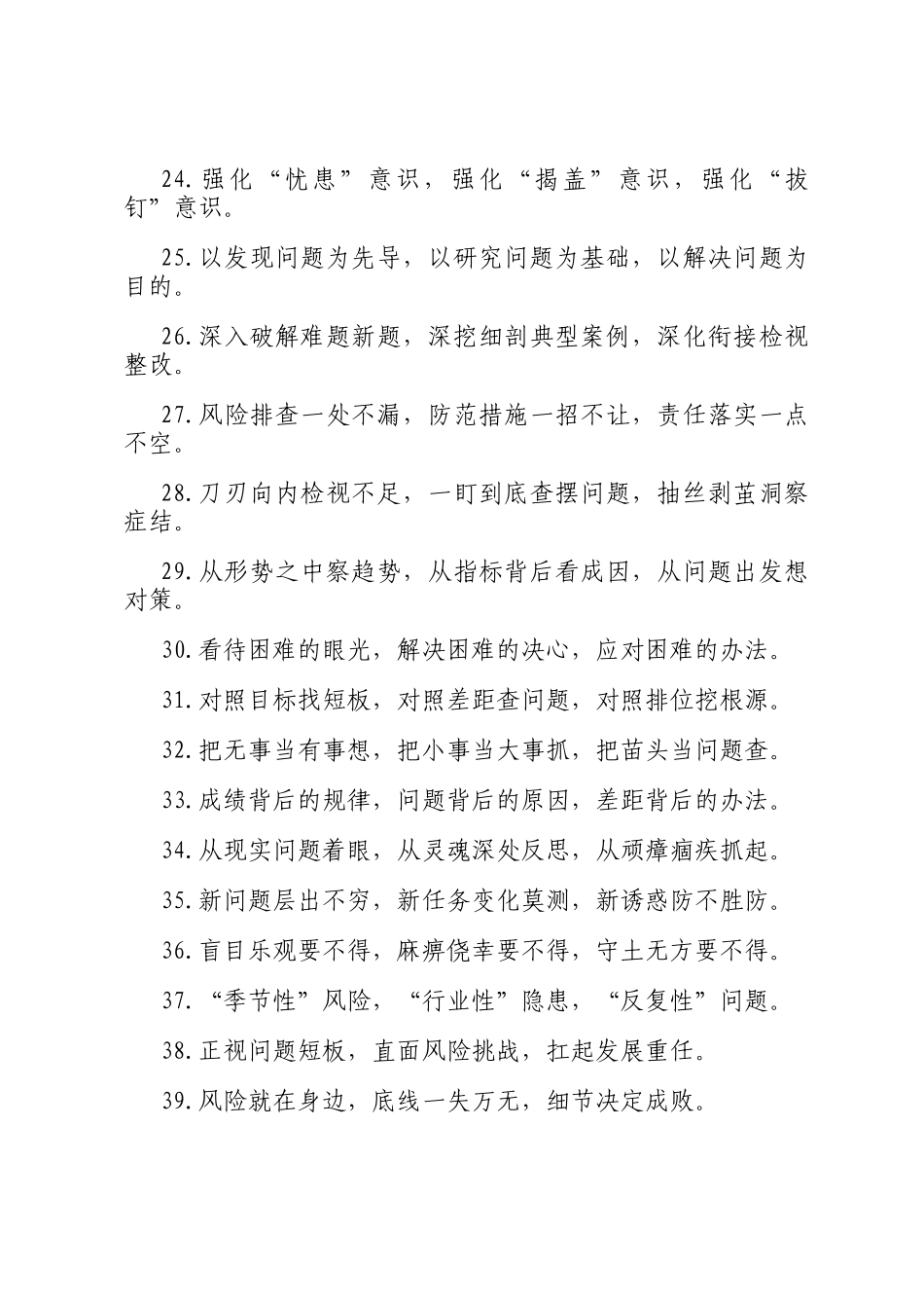 问题风险类排比句（2025年11月28日）_第3页