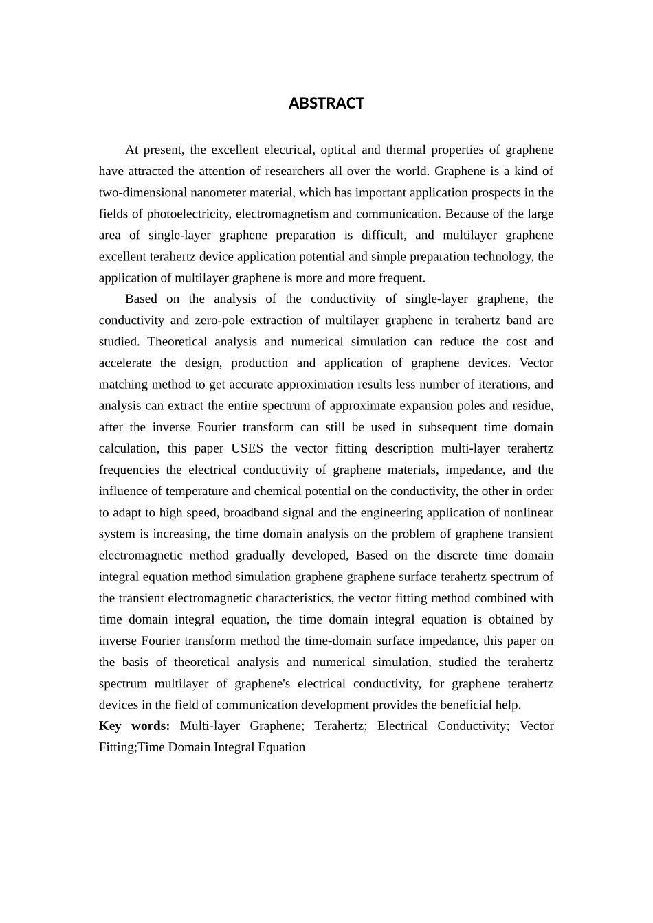 多层石墨烯太赫兹频段电导率研究分析  电子学管理专业_第2页