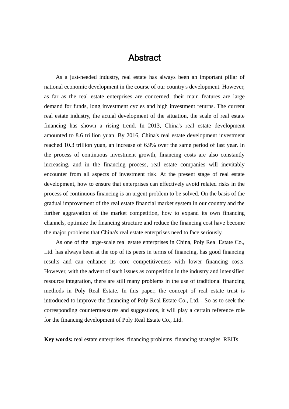 房地产企业融资策略研究分析——基于保利地产的案例分析  财务管理专业_第2页