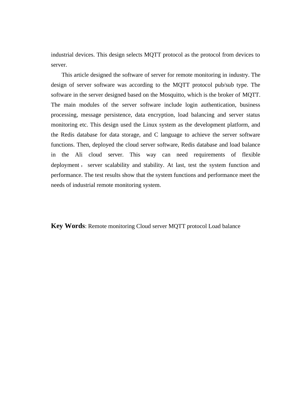 工业远程监控系统的云服务器软件设计和实现  计算机科学与技术专业_第3页