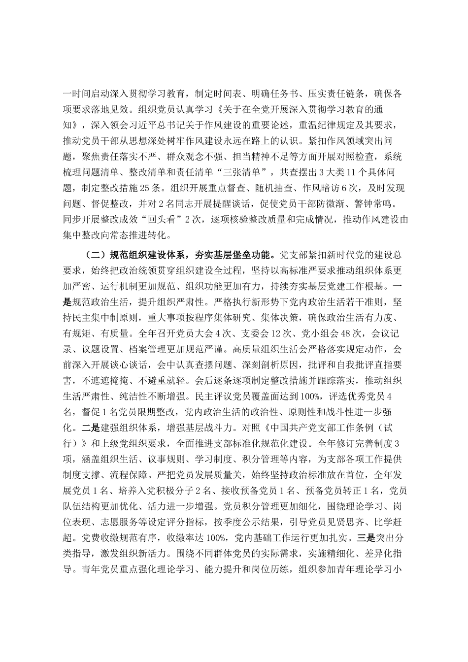 乡政府机关党支部2025年工作情况总结_第2页