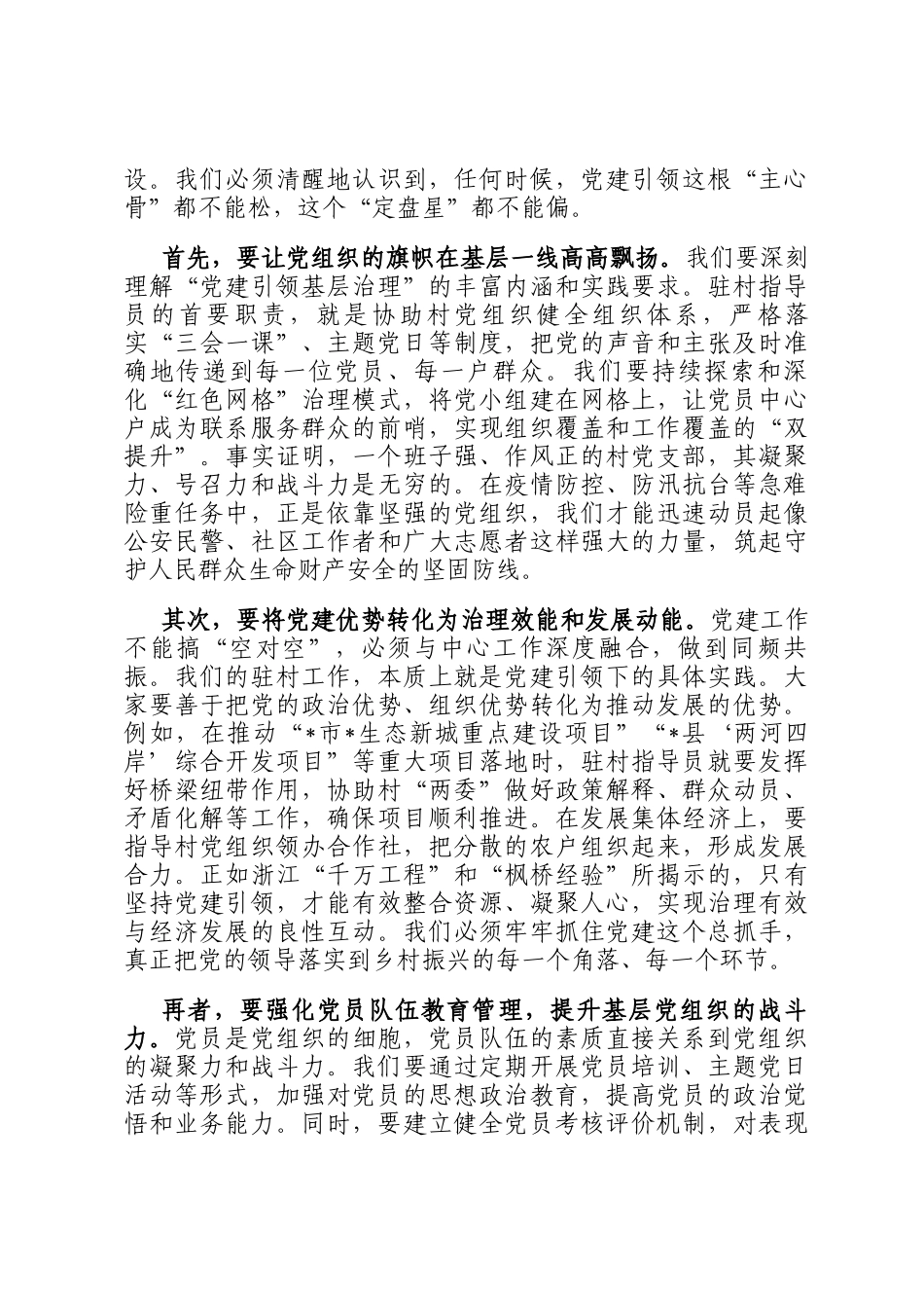 在2025年镇驻村指导员座谈会上的发言_第2页