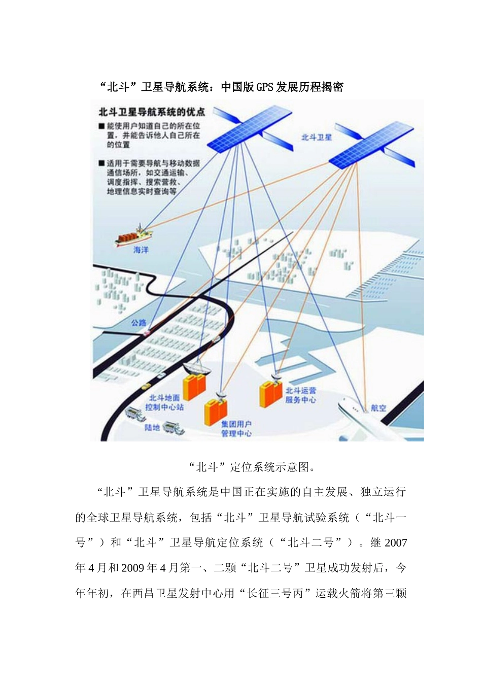 “北斗”卫星导航系统：中国版GPS发展历程_第1页