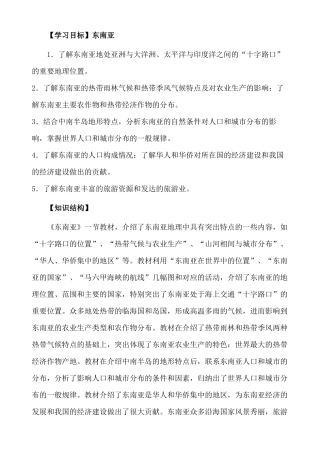 东南亚知识点梳理汇总