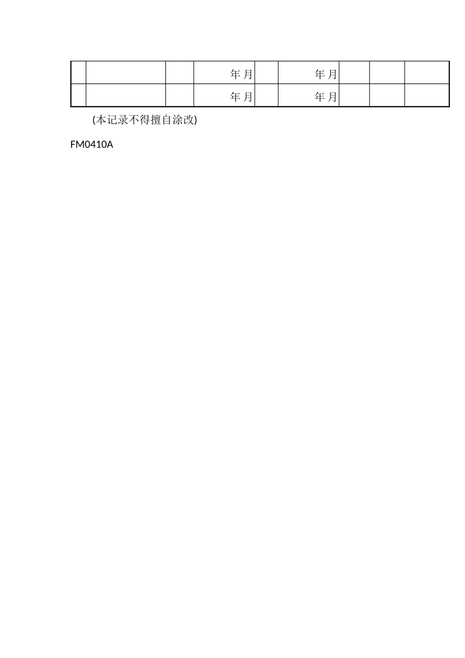 股份有限公司软体管制记录表_第2页