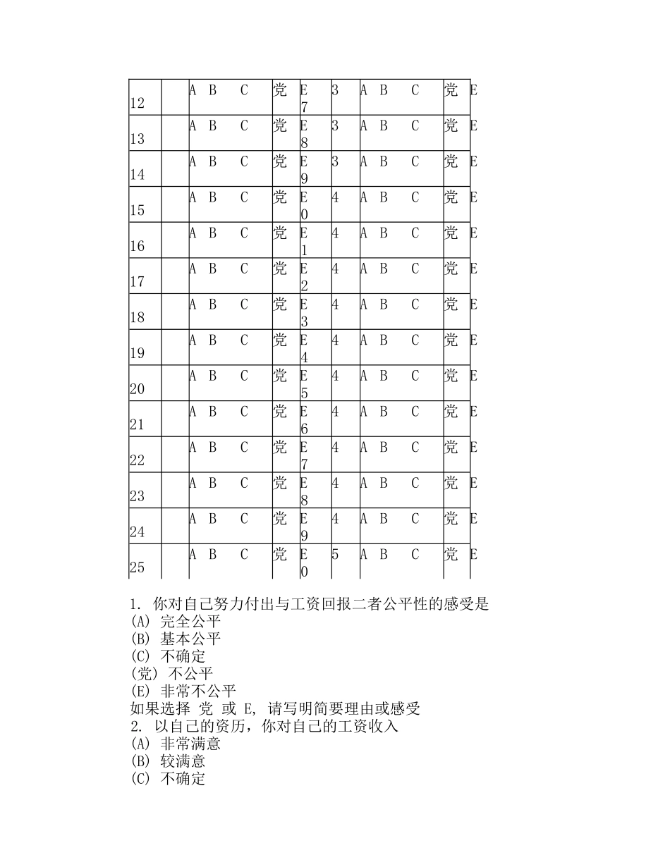 薪酬满意度调查问卷_第2页