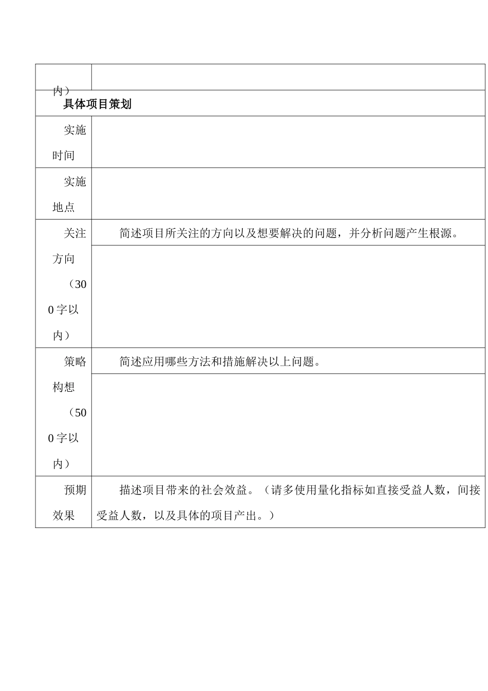 优秀项目策划书模板_第2页