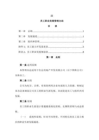 员工职业发展管理办法