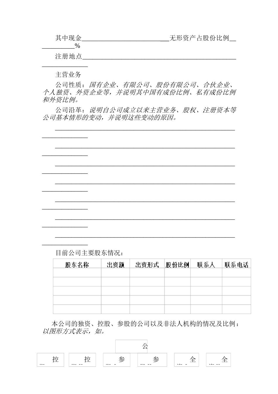 中国风险投资有限公司商业计划书编制参考_第2页