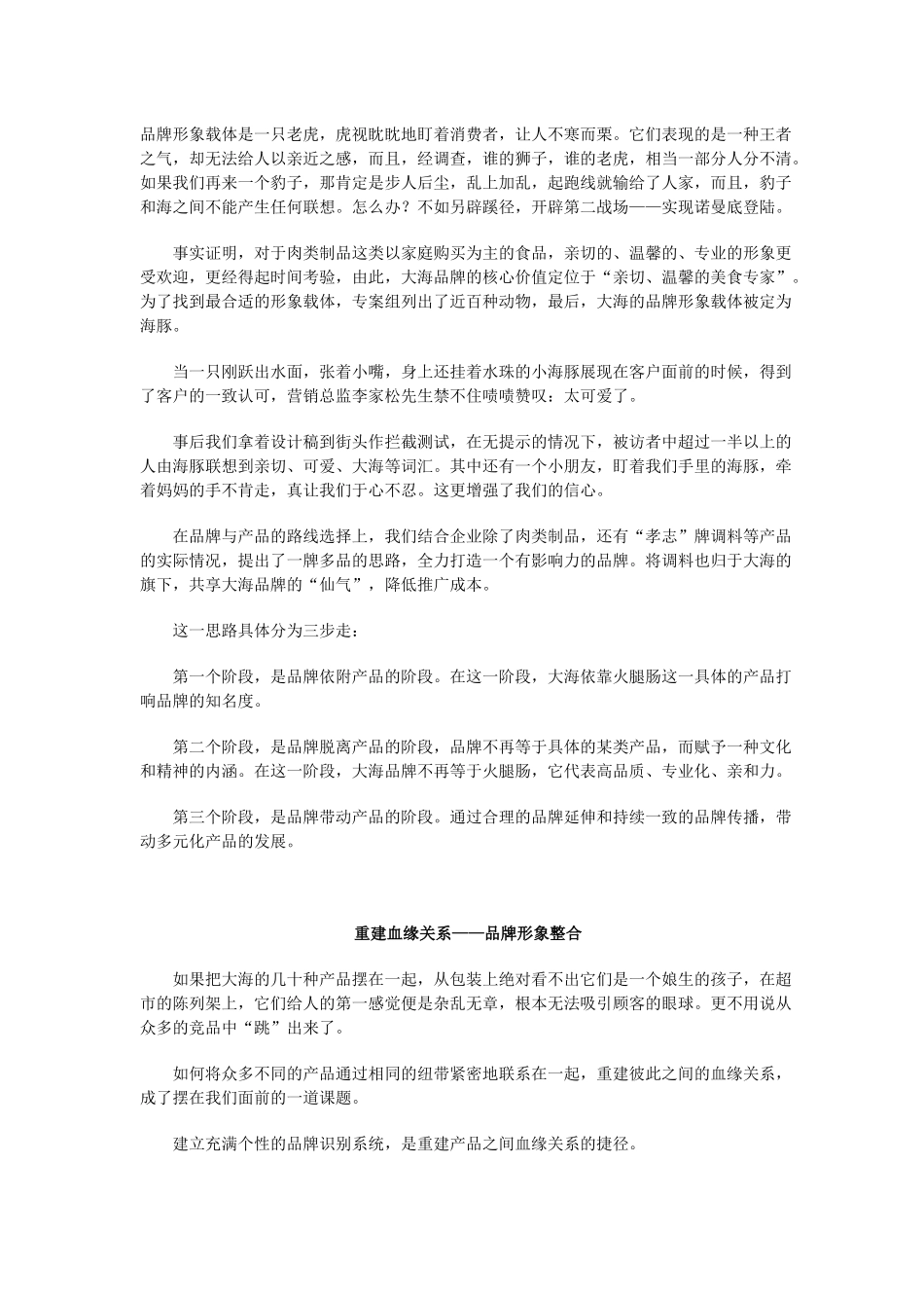 “大海”品牌整合策划纪实_第3页