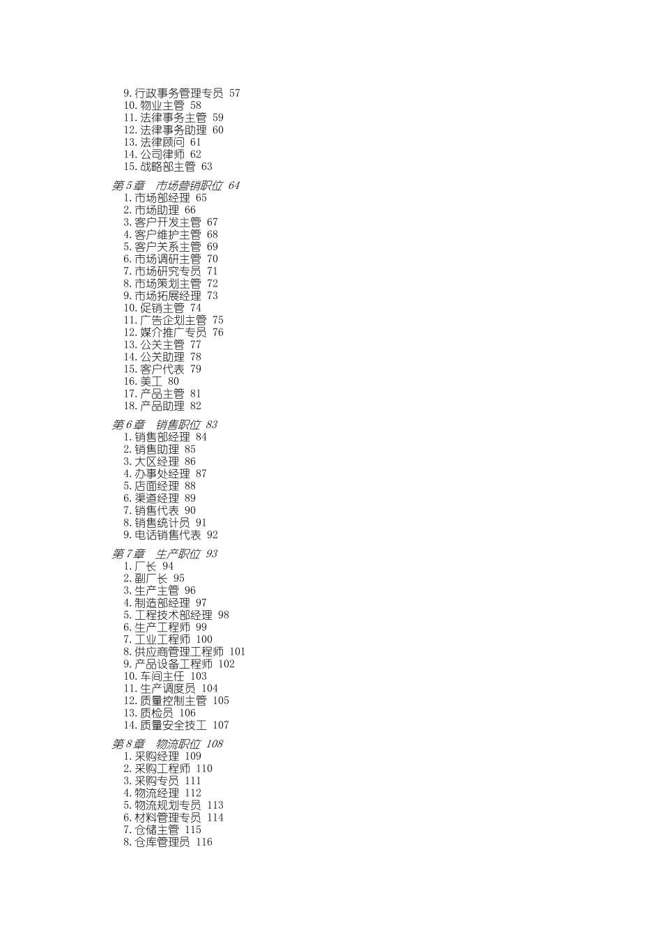 XX管理咨询有限公司职位说明书与绩效考核范本_第2页