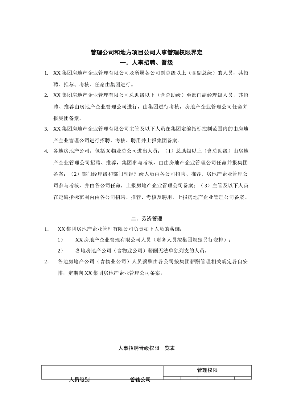 XX集团人事管理制度_第2页