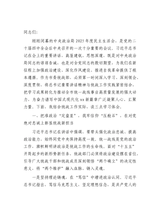 （会前）民主生活  会会前研讨发言