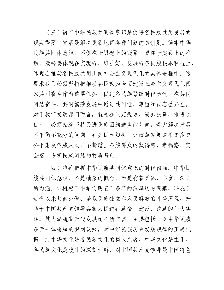 铸牢中华  民族共同体意识党 课（发改）_第3页
